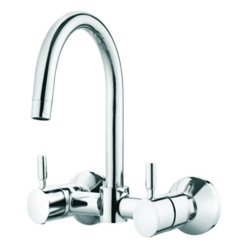 Sink Mixer W/Mounted with with Long Swinging Spout Chrome